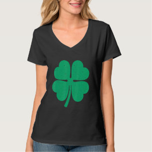 Vier Leaf Clover Lucky Shamrock Irish St Patrick's T-shirt