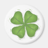 Vier Leaf Clover Magnet Magneet (Voorkant)