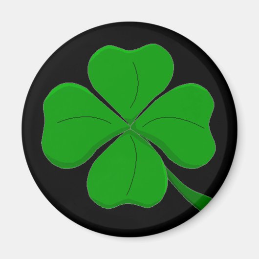 Vier Leaf Clover Magnet Magneet (Voorkant)