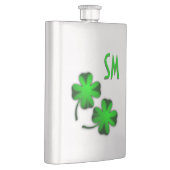 Vier Leaf Clover-monogram Heupfles (Rechts)