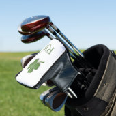 Vier Leaf Clover Monogrammed Golfheadcover (Insitu)