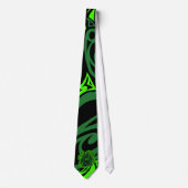 Vier Leaf Clover Paw Print Stropdas! Stropdas (Voorkant)