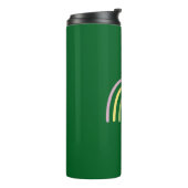 Vier Leaf Clover Rainbow St Patrick's Day Thermosbeker (Gedraaid links)