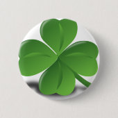 VIER LEAF CLOVER RONDE BUTTON 5,7 CM (Voorkant)