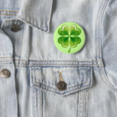 VIER LEAF CLOVER RONDE BUTTON 5,7 CM (In situ)