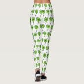 Vier Leaf Clover Shamrock St Patrick's Day Leggings (Achterkant)