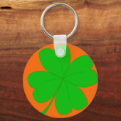 Vier Leaf Clover-Sleutelhanger Sleutelhanger (Voorkant)