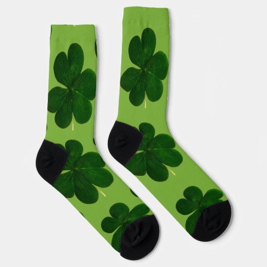 Vier Leaf Clover St Patrick's Day Sokken (Rechts)