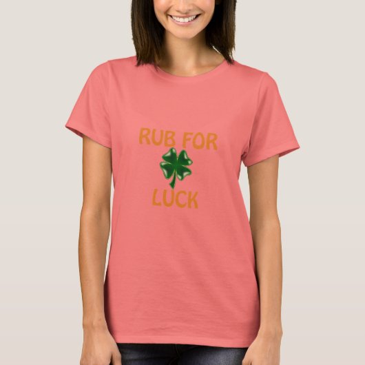 Vier Leaf Clover voor Luck T-shirt (Voorkant)