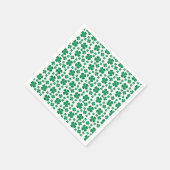 Vier lef Clover Pattern Groen Servet (Hoek)
