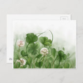 Vier lef-klaver briefkaart (Voorkant / Achterkant)