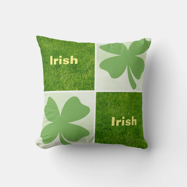 Vier lef-klaver kussen (Voorkant)