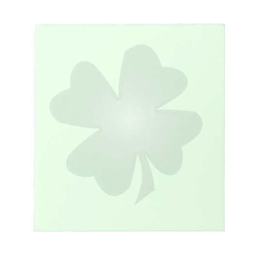 Vier lef-klaver notitieblok (Voorkant)