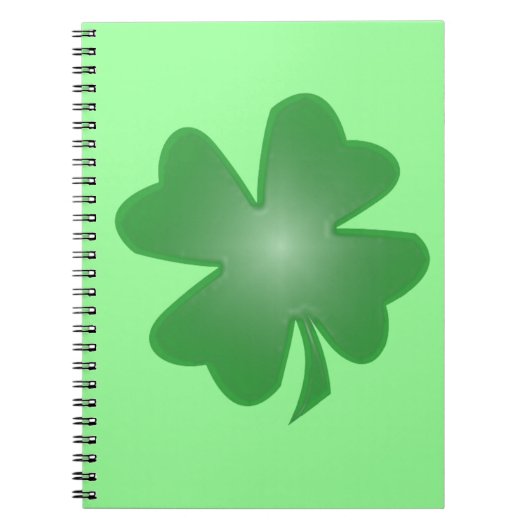 Vier lef-klaver notitieboek (Voorkant)