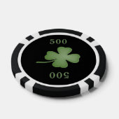 Vier lef-klaver pokerchips (Enkel)