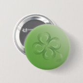 Vier lef-klaver ronde button 5,7 cm (Voorkant /achterkant)