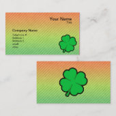 Vier lef-klaver visitekaartje (Voorkant / Achterkant)