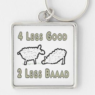 Vier Legs Good Funny Sheep Pun Sleutelhanger