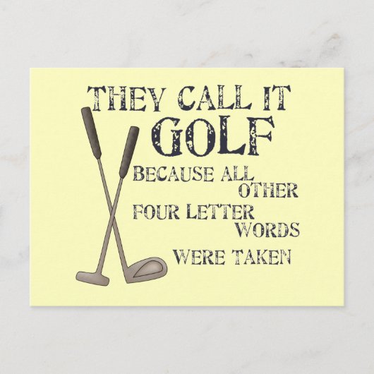 Vier Letter-woorden Briefkaart (Voorkant)