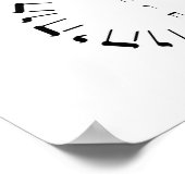 Vier letters Naam van God YHVH Poster (Hoek)