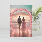 "Vier liefde: Elegante Verlovingen Kaart " (Staand voorkant)