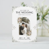 Vier Liefde en Vreugde met deze Stunning Bruiloft Kaart (Staand voorkant)