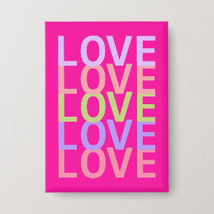 Vier liefde in stijl met onze pastel "LIEFDE" Button