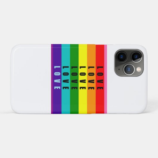 Vier liefde, trots en authenticiteit Case-Mate iPhone case (Achterkant (horizontaal))