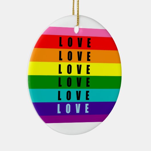 Vier liefde, trots en authenticiteit keramisch ornament (Rechts)