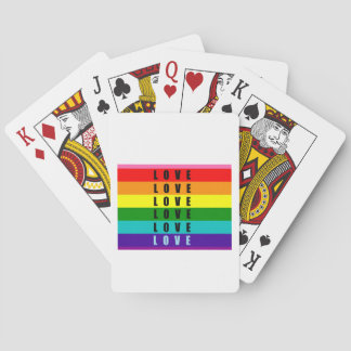 Vier liefde, trots en authenticiteit pokerkaarten
