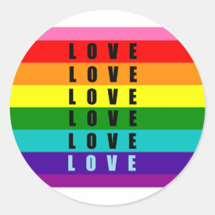 Vier liefde, trots en authenticiteit ronde sticker