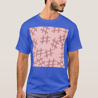 vier lijnen die een universeel teken worden t-shirt