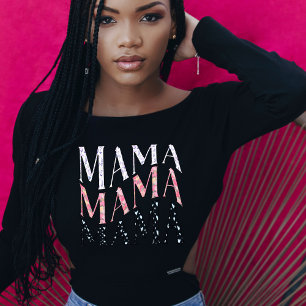 Vier mama in stijl - Moederdag T-shirt