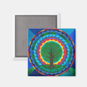 Vier Mandala Magneet (Voorkant / Achterkant)