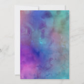 Vier mee met ons Watercolor Hearts Ontvangst Allee Kaart (Achterkant)