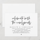 Vier met de pasgetrouwden, Trouwvlucht Kaart (Voorkant / Achterkant)