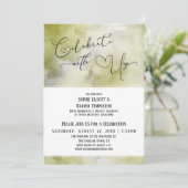 Vier met ons Aardetonen Waterverf Receptie Kaart (Staand voorkant)