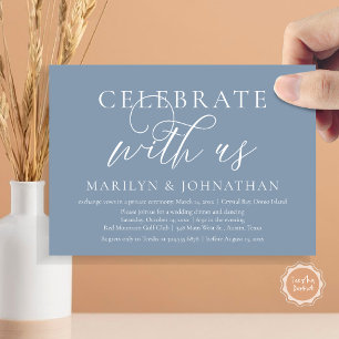 Vier met ons, Bruiloft Elopement Diner Party Kaart