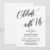 Vier met Ons Elaboration Script Zwart Wit Kaart (Voorkant / Achterkant)