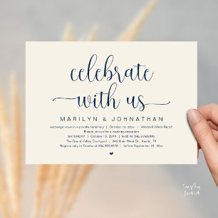 Vier Met Ons Elegante Trouwreceptie Diner Kaart