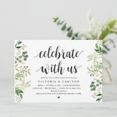 Vier met ons, Groene decor, Proefhuwelijkdiner Kaart (Staand voorkant)