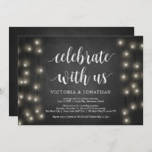 Vier met ons, Lichtslinger, Trouw Elopement Kaart (Voorkant / Achterkant)