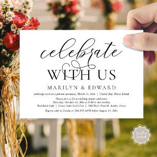 Vier met ons mee, Trouw Elopement Feest Kaart