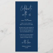 Vier met ons, plaats instelling bedankkaart programma (Voorkant)