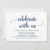 Vier met ons, Rustic Wedding Elopement-feest  Kaart (Voorkant)