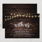 Vier met ons, Rustige Trouw Elopement Kaart (Voorkant / Achterkant)