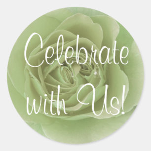 Vier met ons Sticker