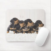 Vier Mini Dachshund Muismat (Met muis)