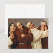 Vier monniken, c. 1884, ingediend door Claudio Rin Briefkaart (Voorkant / Achterkant)