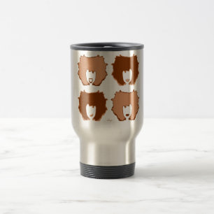 VIER MOODS IN TAN EN BROWN REISBEKER
